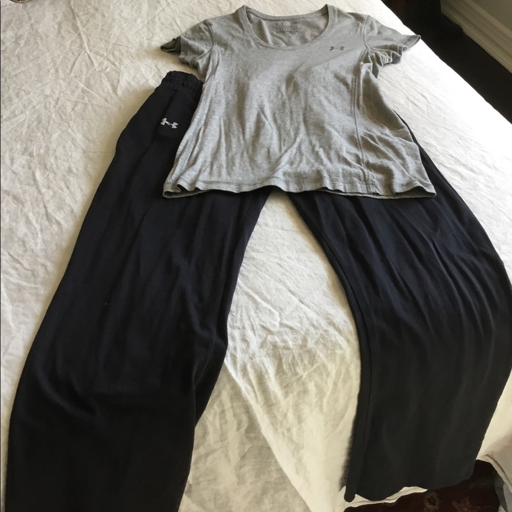 Under Armour Pants and t-shirt